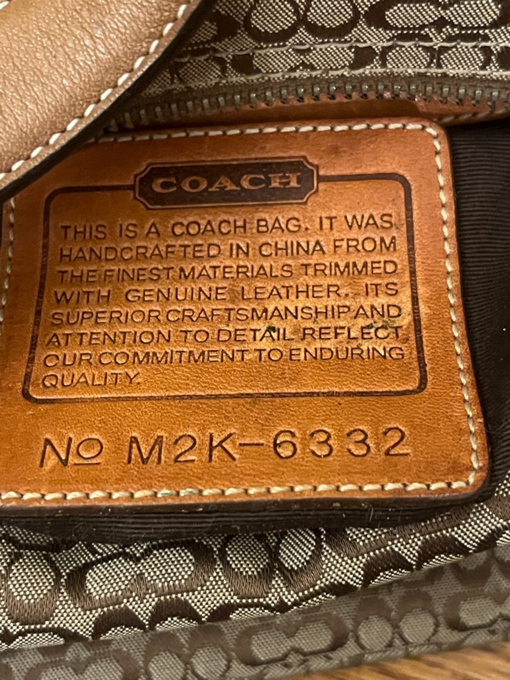 Vintage Coach Y2K Signature C Mini Hobo Demi Jacquard Canvas Shoulder Bag no6332 - Picture 11 of 11